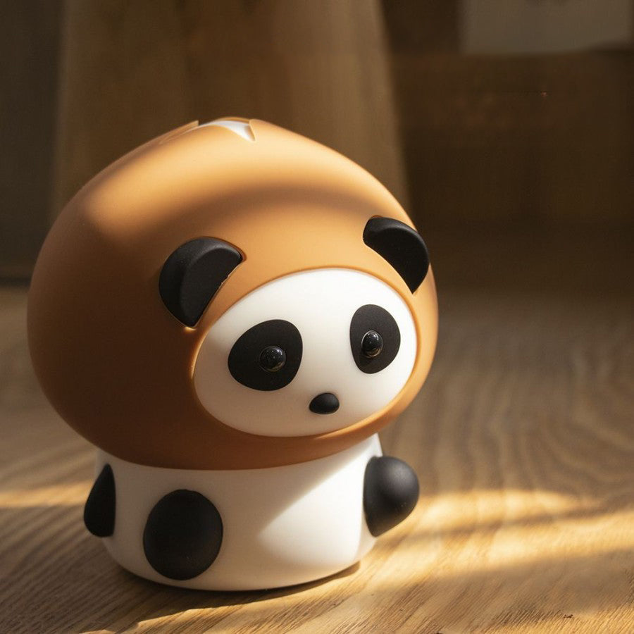 Squishy-LED-Nachtlicht aus Silikon in Form eines Kastanien-Pandas – perfektes Geschenk für Kinder und Mädchen