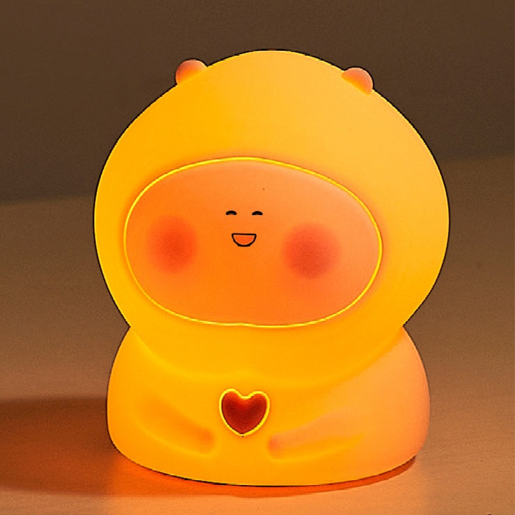 Lampe veilleuse LED en silicone souple et mignonne pour enfants - Cadeau idéal pour les enfants et les filles