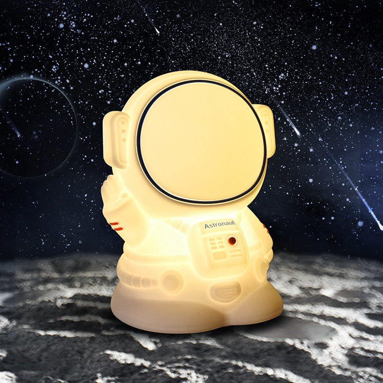 Squishy Salute Astronaut Silicone LED Night Light – The Perfect Gift for Cozy Nights