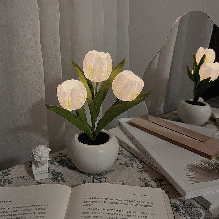 LED-Nachtlicht in Tulpenform, perfektes Geschenk für Kinder und Mädchen 