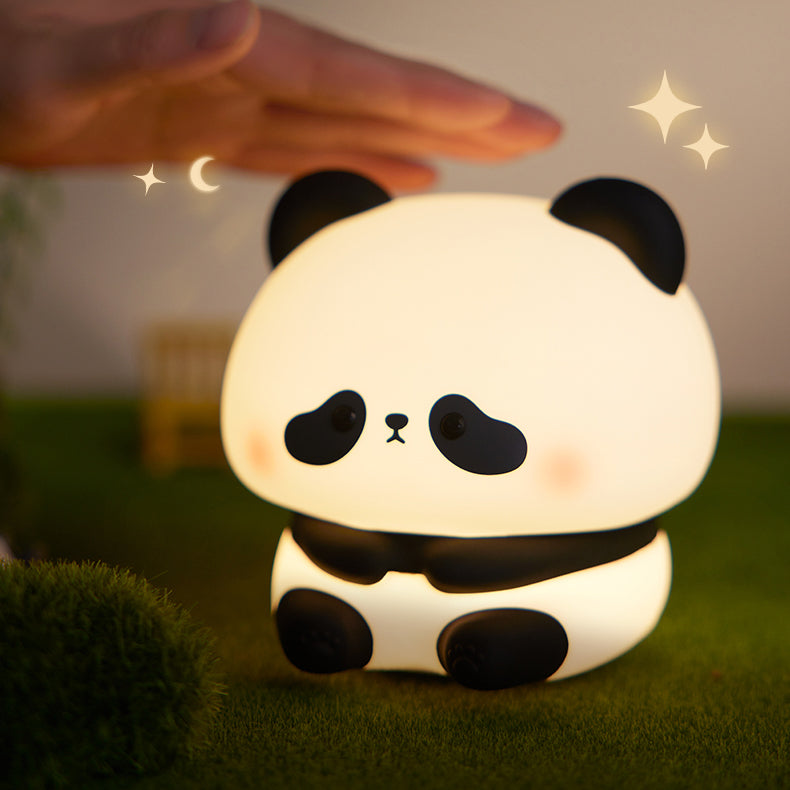 Squishy SiliconeSuper Adorable Panda LED Night Light - Perfect Gift for Kids and Girls