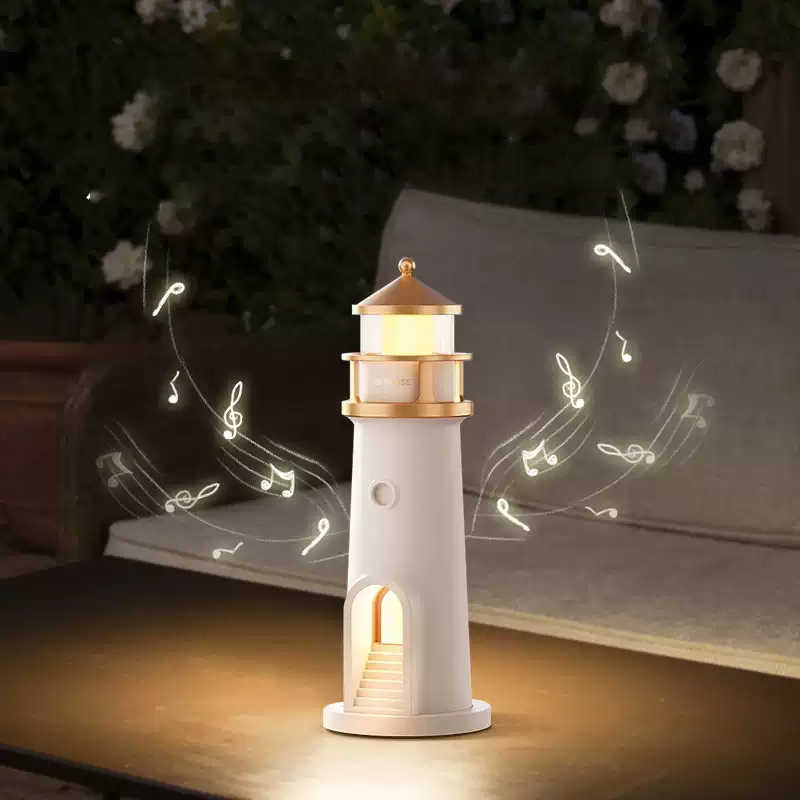 Lampe Bluetooth avec haut-parleur phare, lumière d'ambiance, ombre de lune, meilleur cadeau