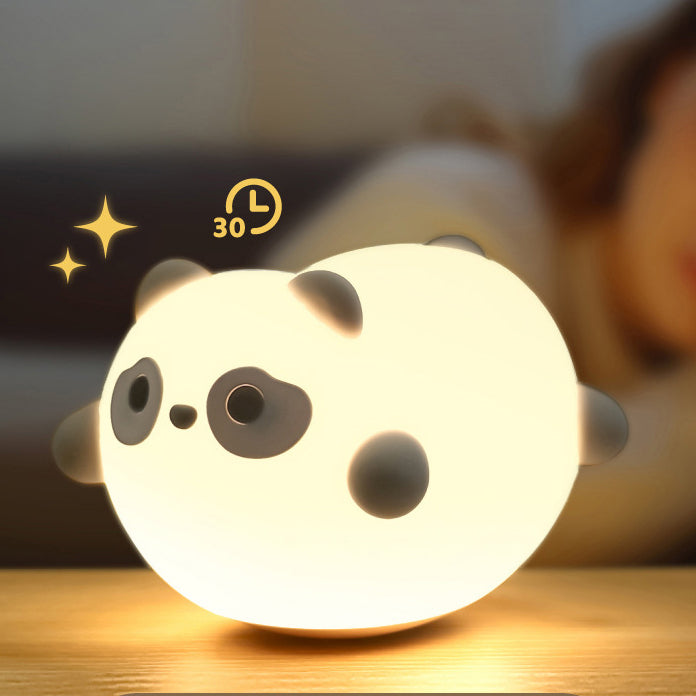 Squishy Silikon Wackel-Panda LED-Nachtlicht - Perfektes Geschenk für Kinder und Mädchen