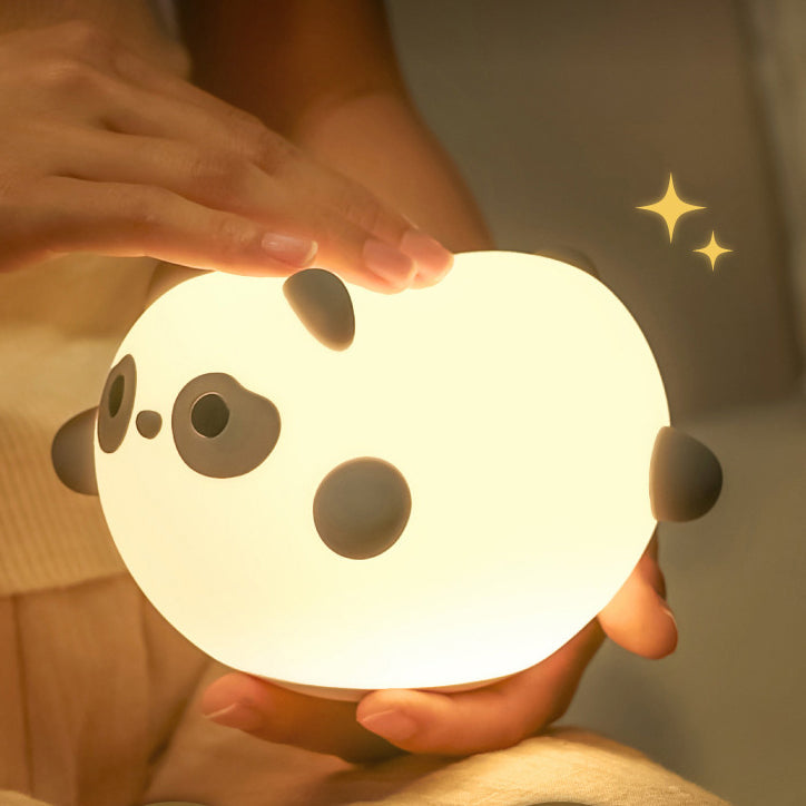 Veilleuse LED en silicone souple en forme de panda - Cadeau idéal pour les enfants et les filles