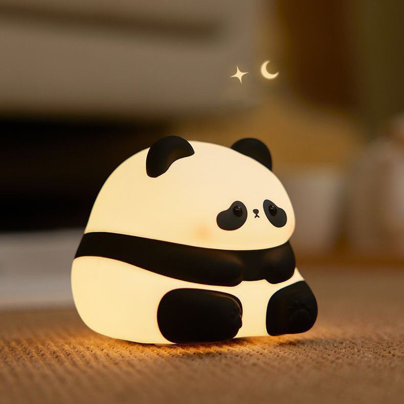 Squishy Silikon Charming Panda LED Nachtlicht - perfektes Geschenk für Kinder und Mädchen