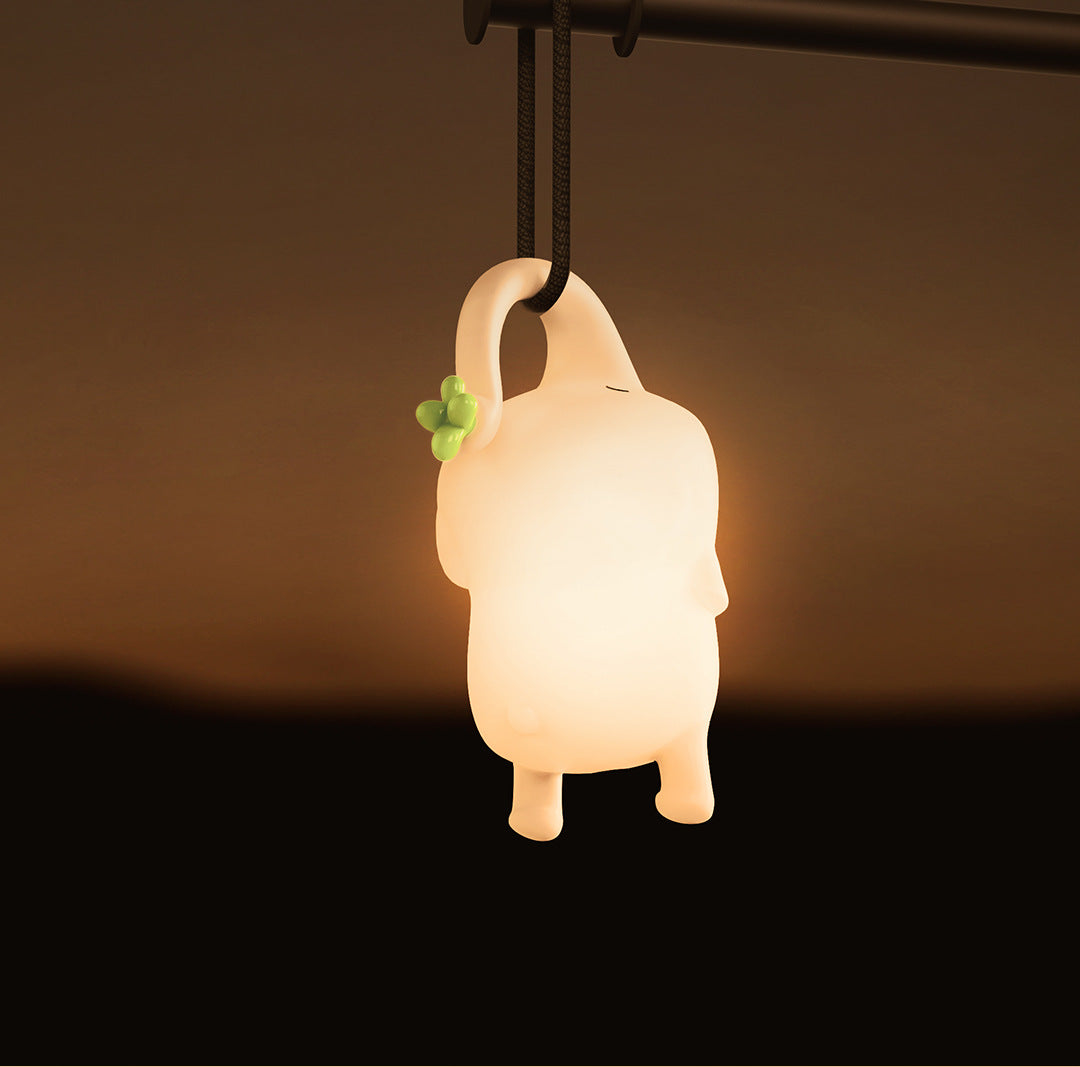 Squishy Silikon Fliegender Elefant LED Nachtlicht - Perfektes Geschenk für Kinder und Mädchen