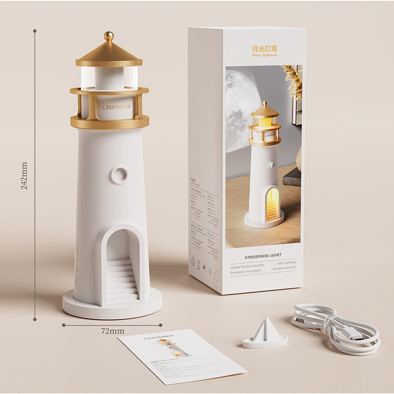 Lampe Bluetooth avec haut-parleur phare, lumière d'ambiance, ombre de lune, meilleur cadeau