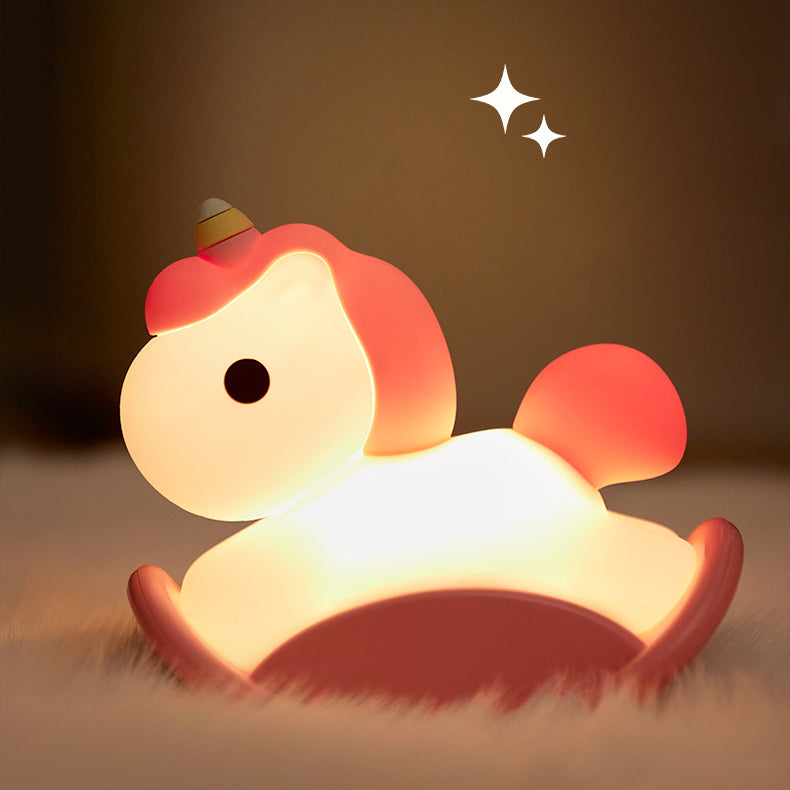 Veilleuse licorne LED Squishy Tap Lamp Meilleur cadeau pour bébé et fille