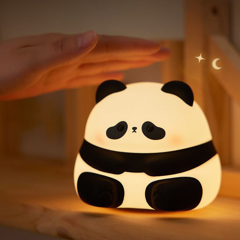 Squishy Silikon Charming Panda LED Nachtlicht - perfektes Geschenk für Kinder und Mädchen