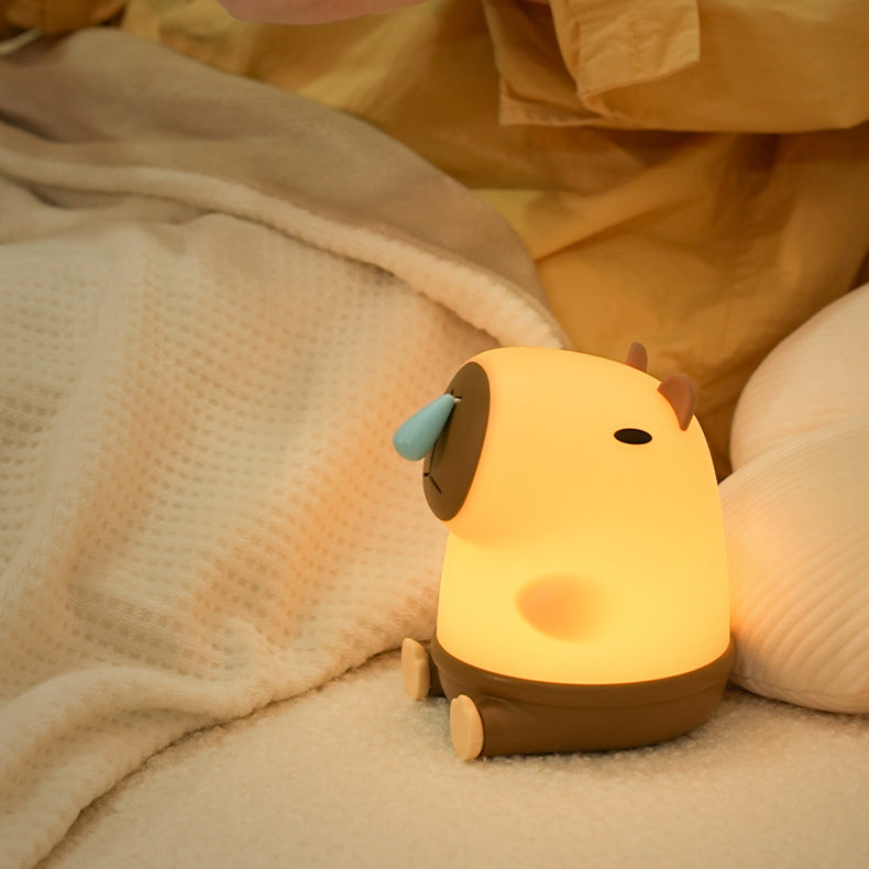 Veilleuse LED Snotty Capybara - Cadeau idéal pour les enfants et les filles