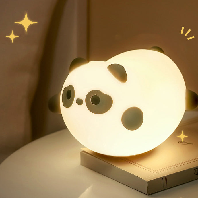 Squishy Silikon Wackel-Panda LED-Nachtlicht - Perfektes Geschenk für Kinder und Mädchen