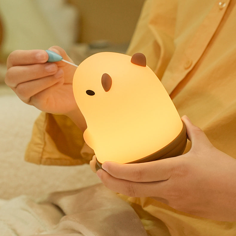 Veilleuse LED Snotty Capybara - Cadeau idéal pour les enfants et les filles