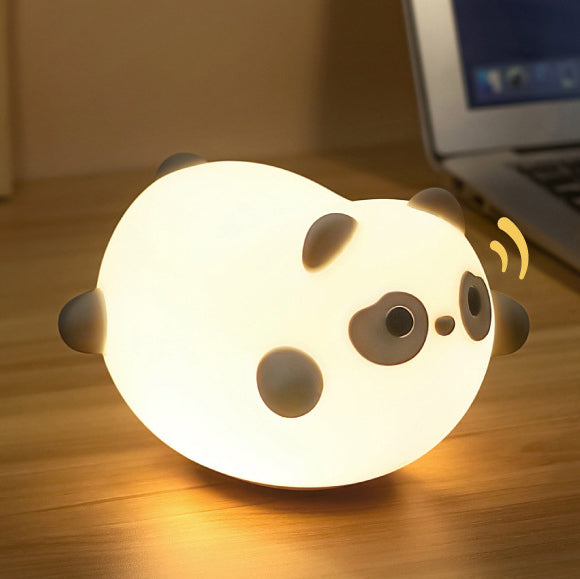 Squishy Silikon Wackel-Panda LED-Nachtlicht - Perfektes Geschenk für Kinder und Mädchen