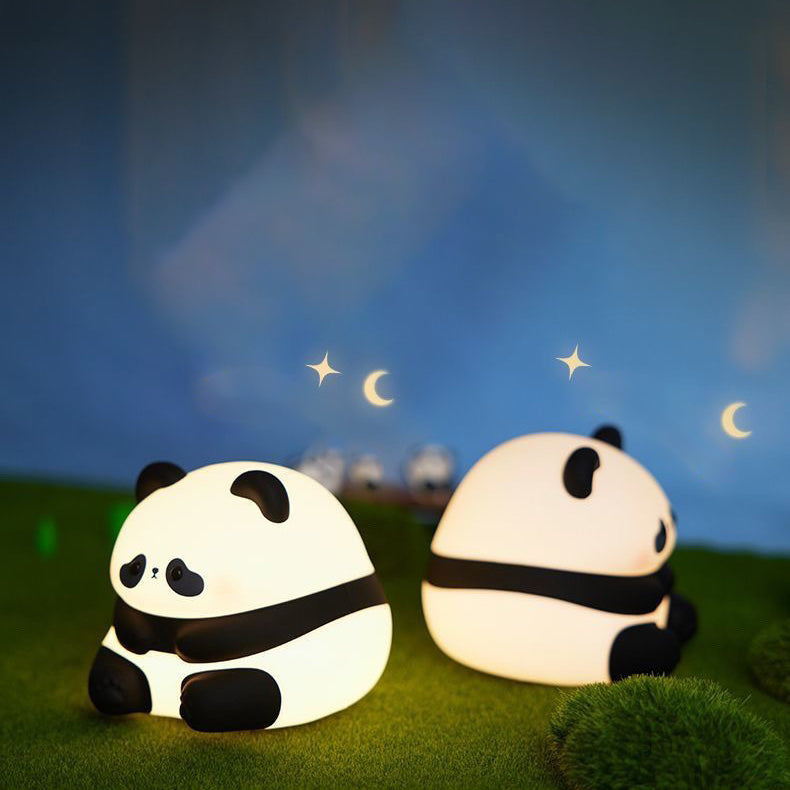 Squishy Silicone Charming Panda LED Night Light - Perfect Gift for Kids and Girls