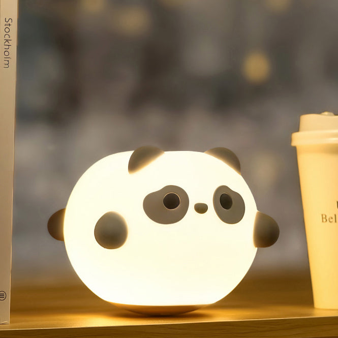 Veilleuse LED en silicone souple en forme de panda - Cadeau idéal pour les enfants et les filles