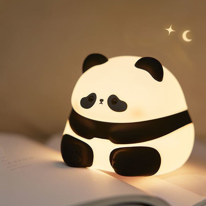 Squishy Silikon Charming Panda LED Nachtlicht - perfektes Geschenk für Kinder und Mädchen