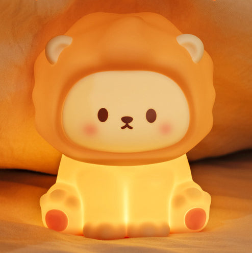 Veilleuse LED en silicone en forme de lion - Cadeau idéal pour les enfants et les filles