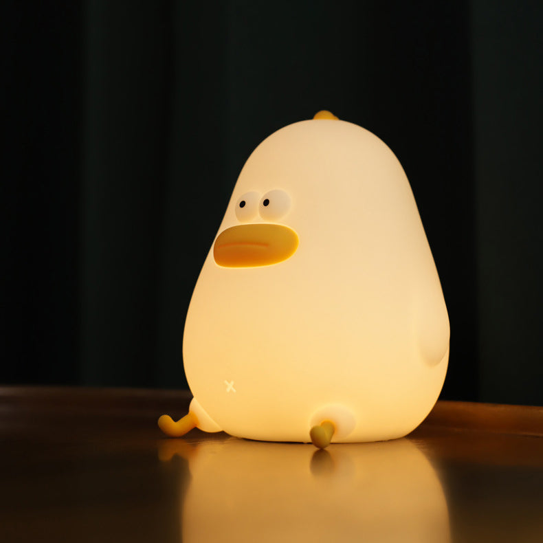 Squishy Silikon Chubby Chick LED-Nachtlicht - perfektes Geschenk für Kinder und Mädchen