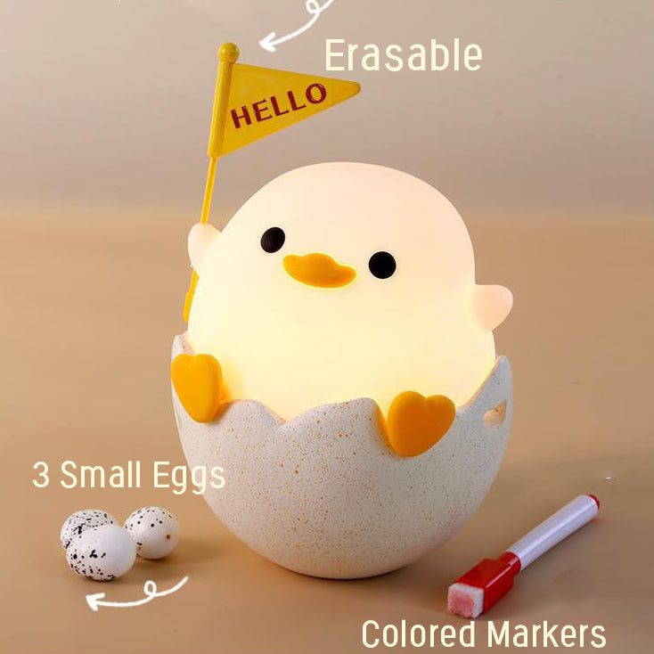 Cute Duck LED Squishy Night Light For Gift USB Rechargeable Duck Lamp