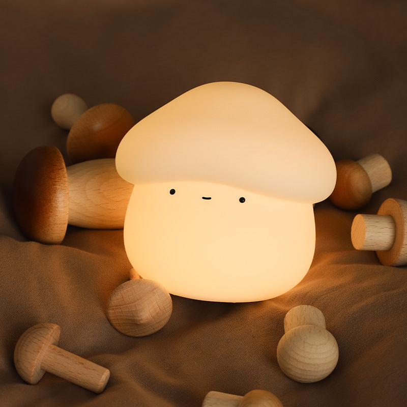 Veilleuse en silicone en forme de chat champignon - Cadeau idéal pour les enfants et les filles