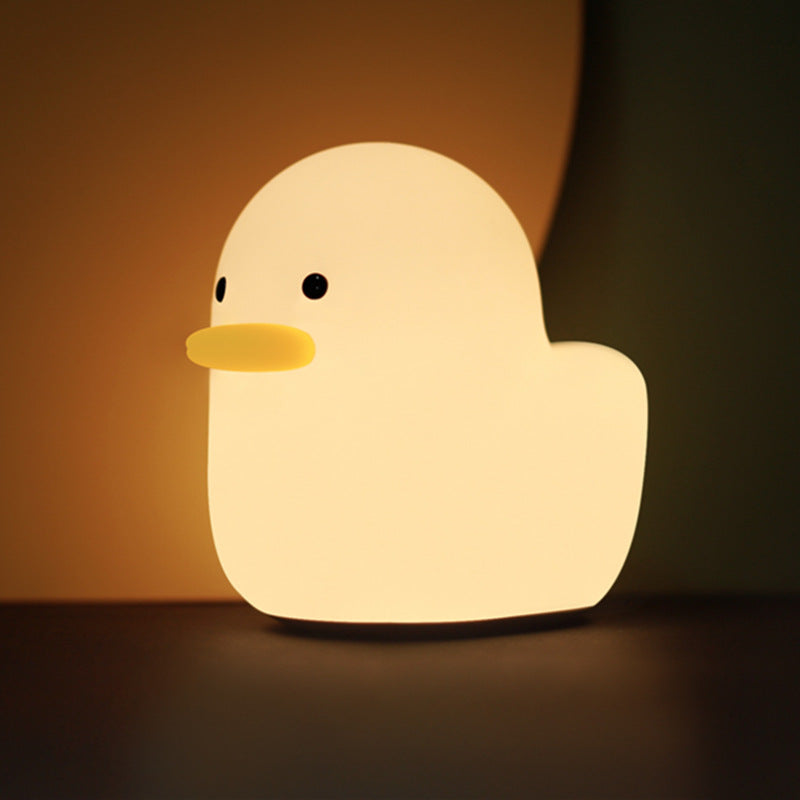 Ente Nachtlicht Kwaii Cute Pat Tap Licht Schlaf