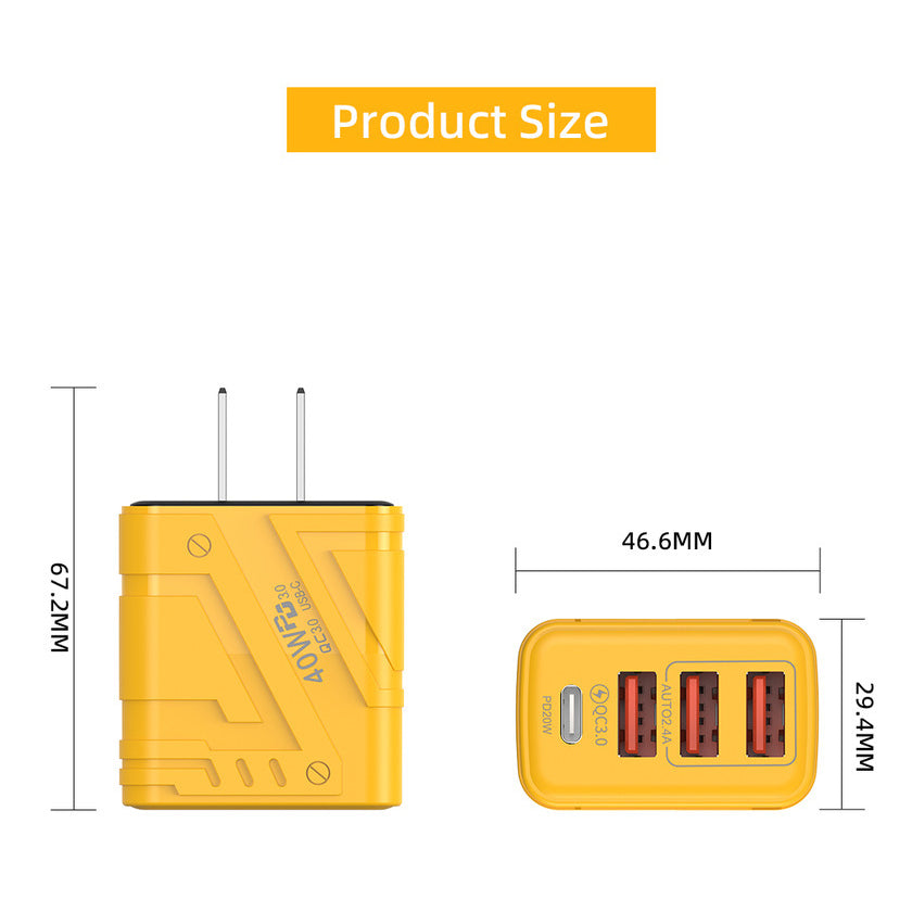 Adaptateur d'alimentation USB Type-C universel pour veilleuses – Solution de charge compacte et fiable